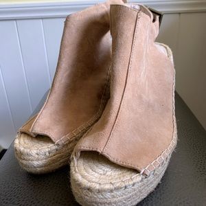 Kenneth Cole Suede Espadrille Wedge